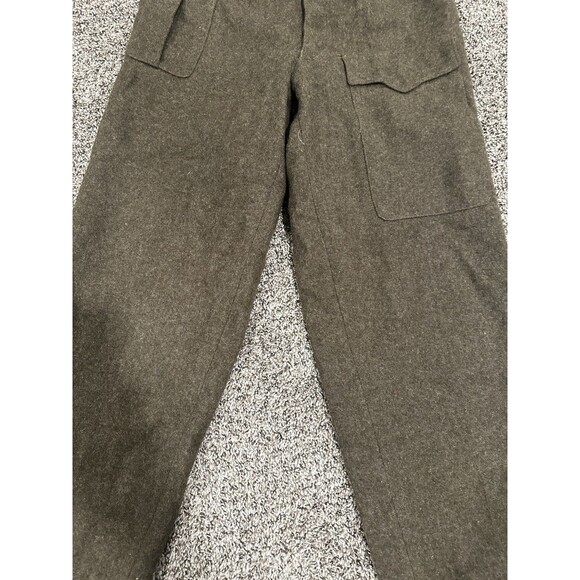 Vintage 1963 Military Mitin Pants US26 NV Neirynck Holvoet Army Green Wool Cargo - Picture 4 of 11
